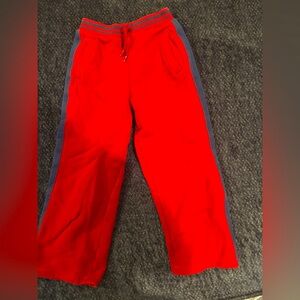Kids Red Track Pants